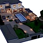 Büyükçekmece villa cephe tasarimi ve inşaati