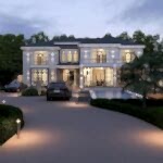 Büyükçekmece villa cephe tasarimi ve inşaati